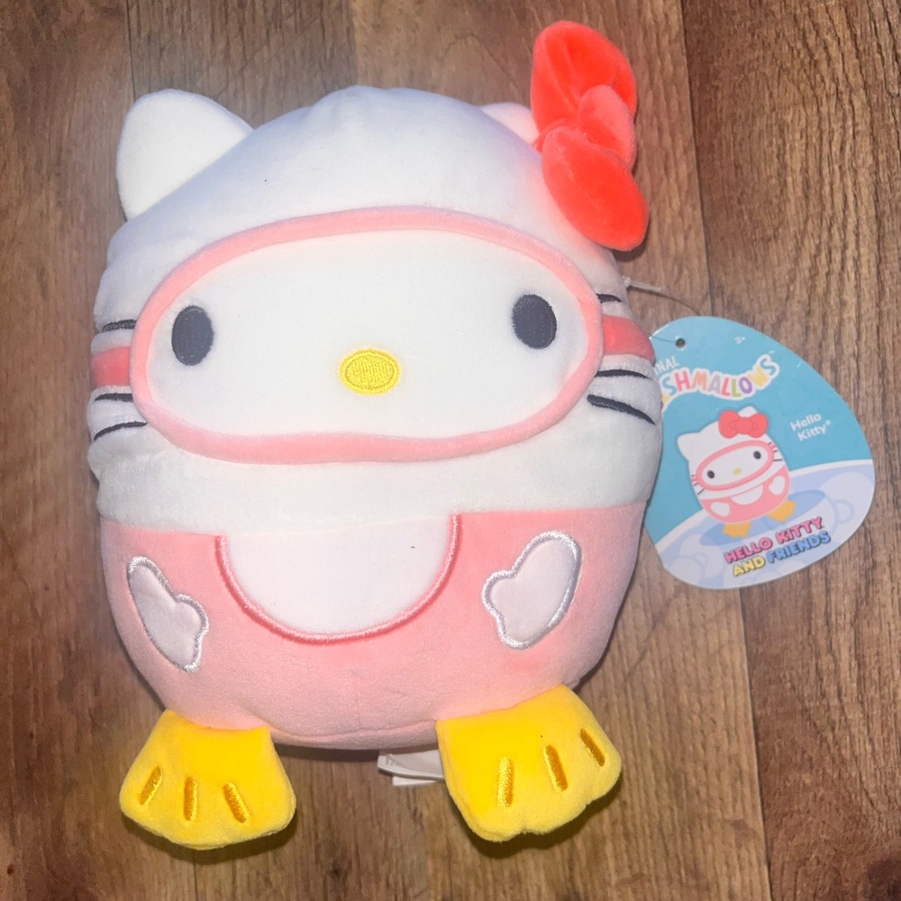 Hello Kitty Plush Toy - Pink, White, and Yellow